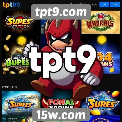 Jogos disponíveis no tpt9.com e suas categorias